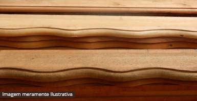 tabeira de madeira Tabeira 15 cm Lisa Cedrinho + madeireira paulistinha